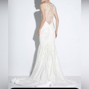 NICOLE MILLER BRIDAL WEDDING DRESS LEIGH OK10000 / PS0004 $3200 SZ 8
